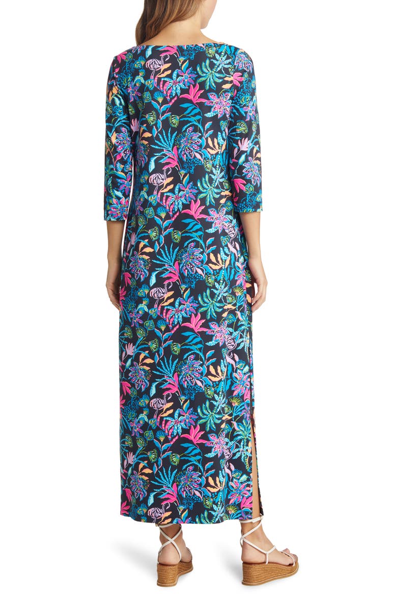 Ladies Long Maxi Stretch Dress - Viscose/Elastane, Sleeveless, Sizes 8-14 (S/M, M/L), New With Tags