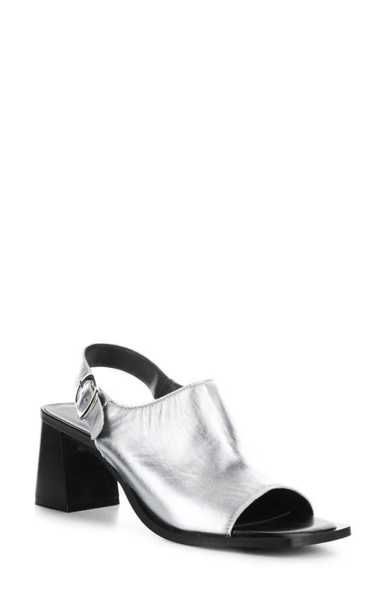 Shop Bos. & Co. Bibi Slingback Sandal In Argento Metallic