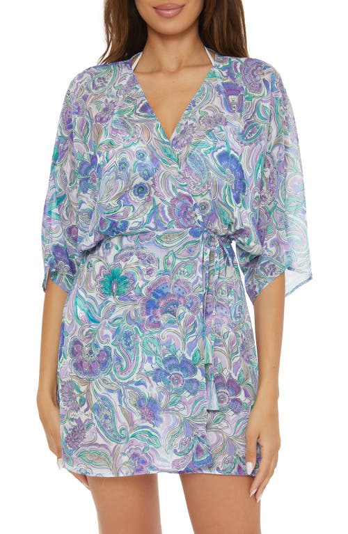 Mystique Paisley Woven Wrap Cover-Up Tunic in Multi