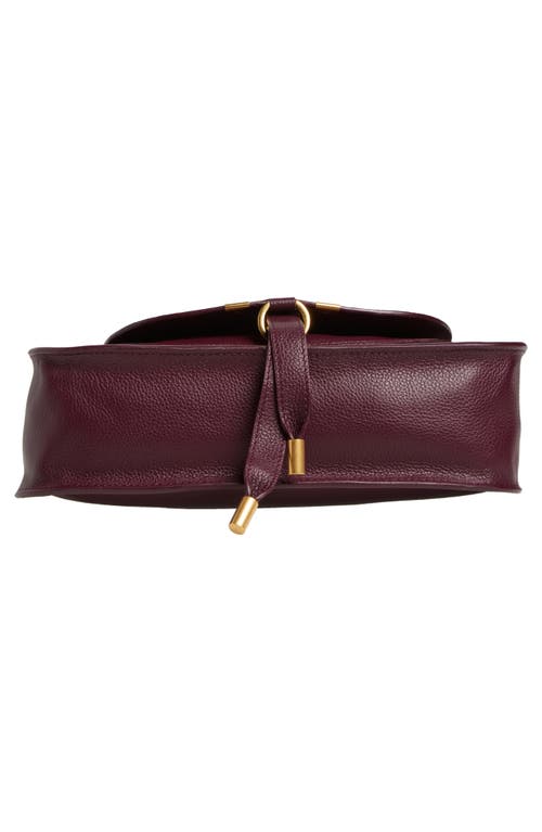 Shop Chloé Small Marcie Leather Satchel In Dimness Purple