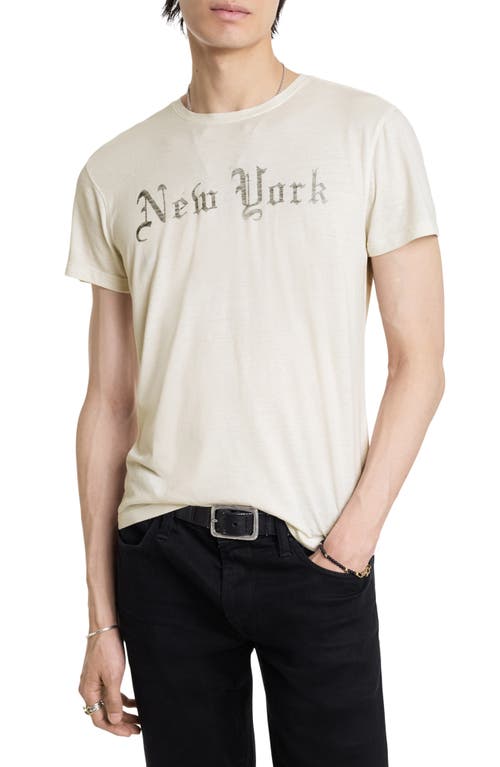 New York Graphic T-Shirt in Salt