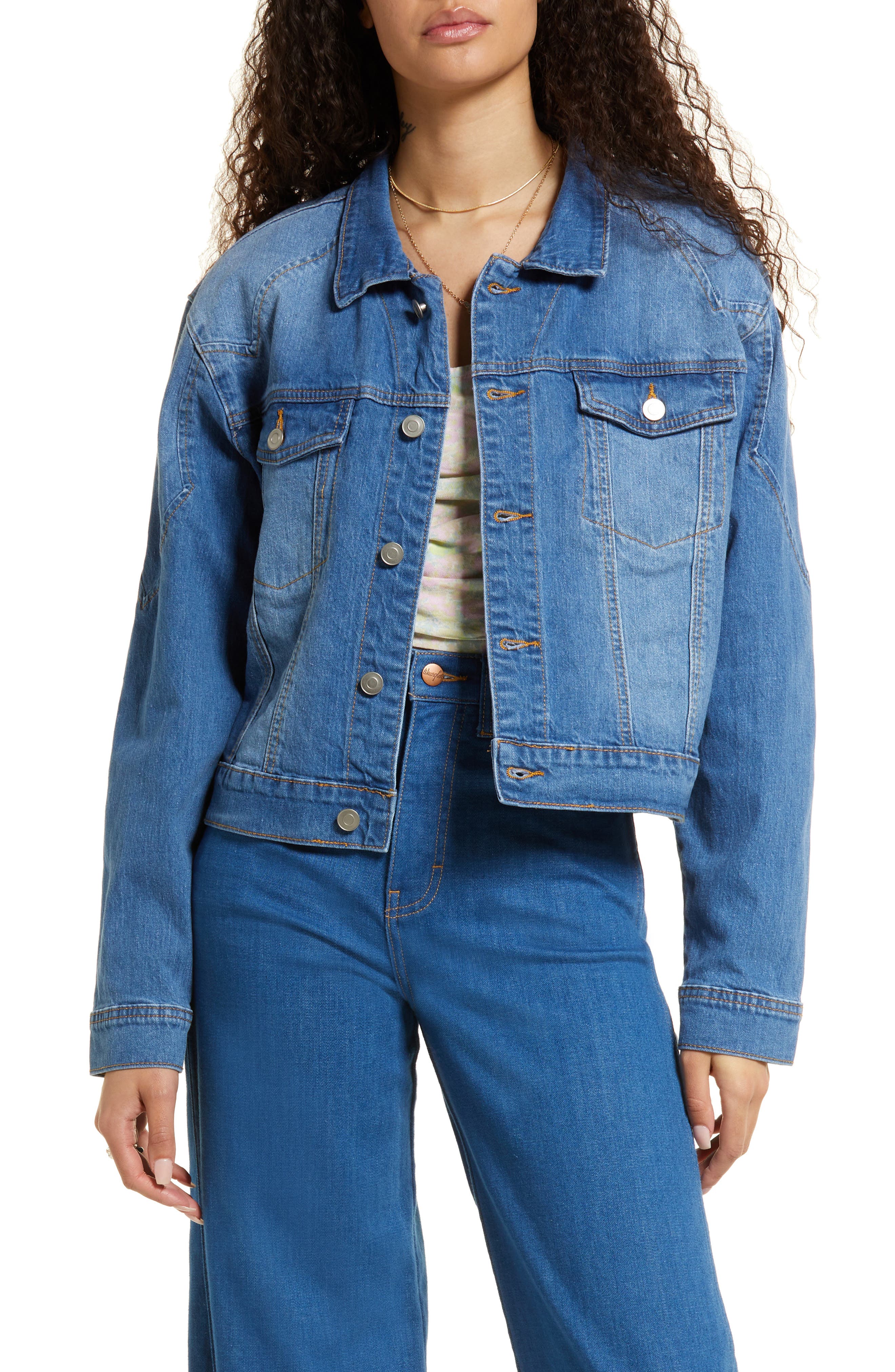 levi denim jacket cropped