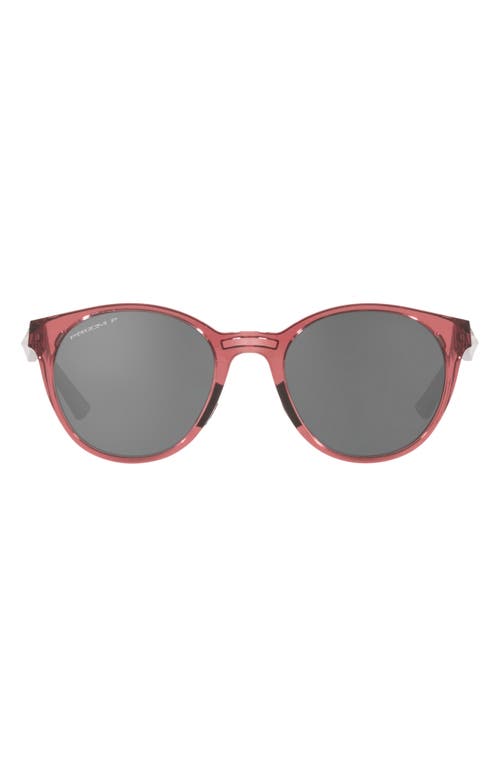 Oakley Spindrift 52mm Prizm Polarized Round Sunglasses in Black Red at Nordstrom