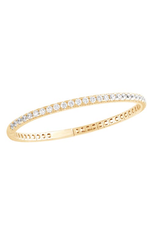 14K Gold Round Cut Lab-Created Bracelet - 1.0ct