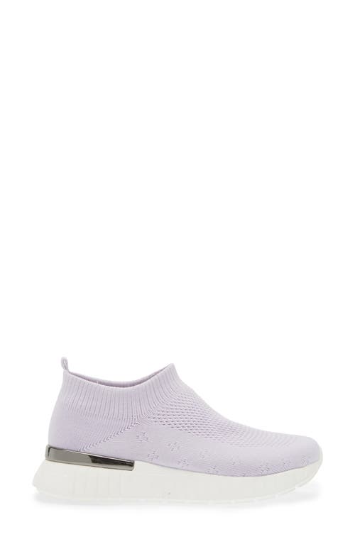 Shop Ilse Jacobsen Knit Slip-on Sneaker In Lavendar Mist