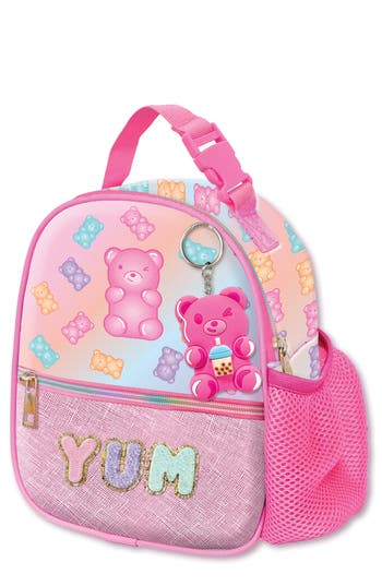 Hot Focus Kids' Sweet Critter Lunch Tote In Pink