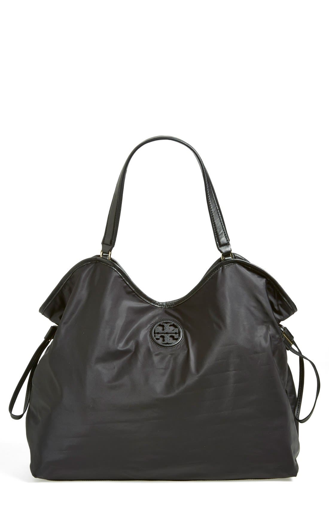 tory burch black nylon tote