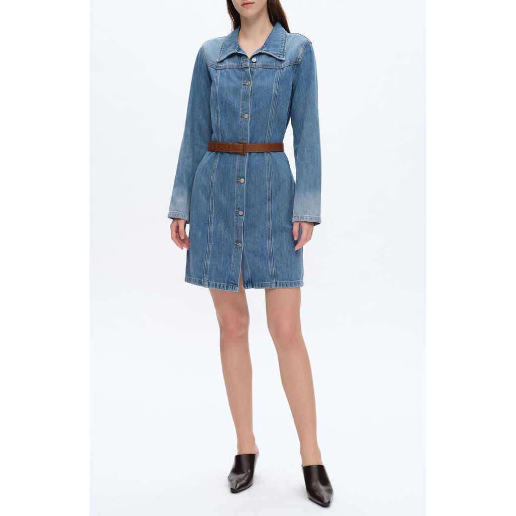 Bayeas Long Sleeve Denim Shirtdress In Midnight Thunder
