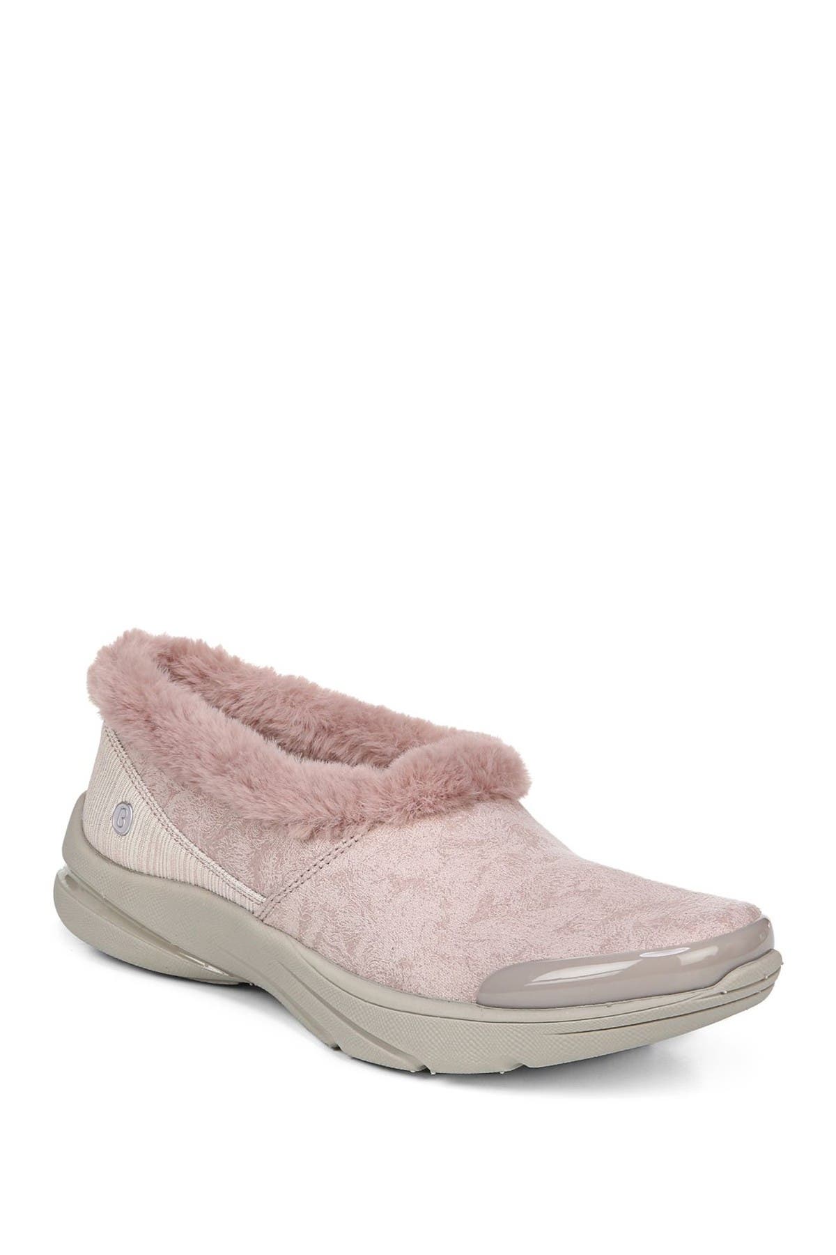 faux fur lined slip on sneakers