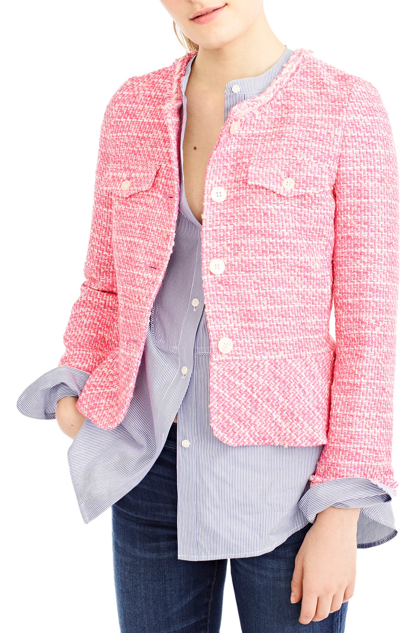 J.Crew Tweed Peplum Lady Jacket Nordstrom