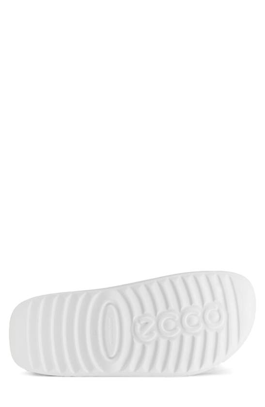 Shop Ecco Cozmo E Water Resistant Slide Sandal In Bright White