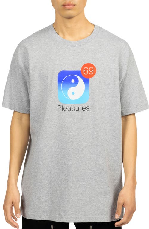 PLEASURES Notify Cotton Graphic T-Shirt Heather Grey at Nordstrom,