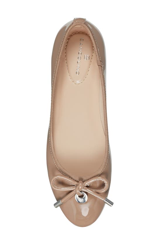 Shop Bandolino Payly Patent Ballet Flat In Medium Natural 101