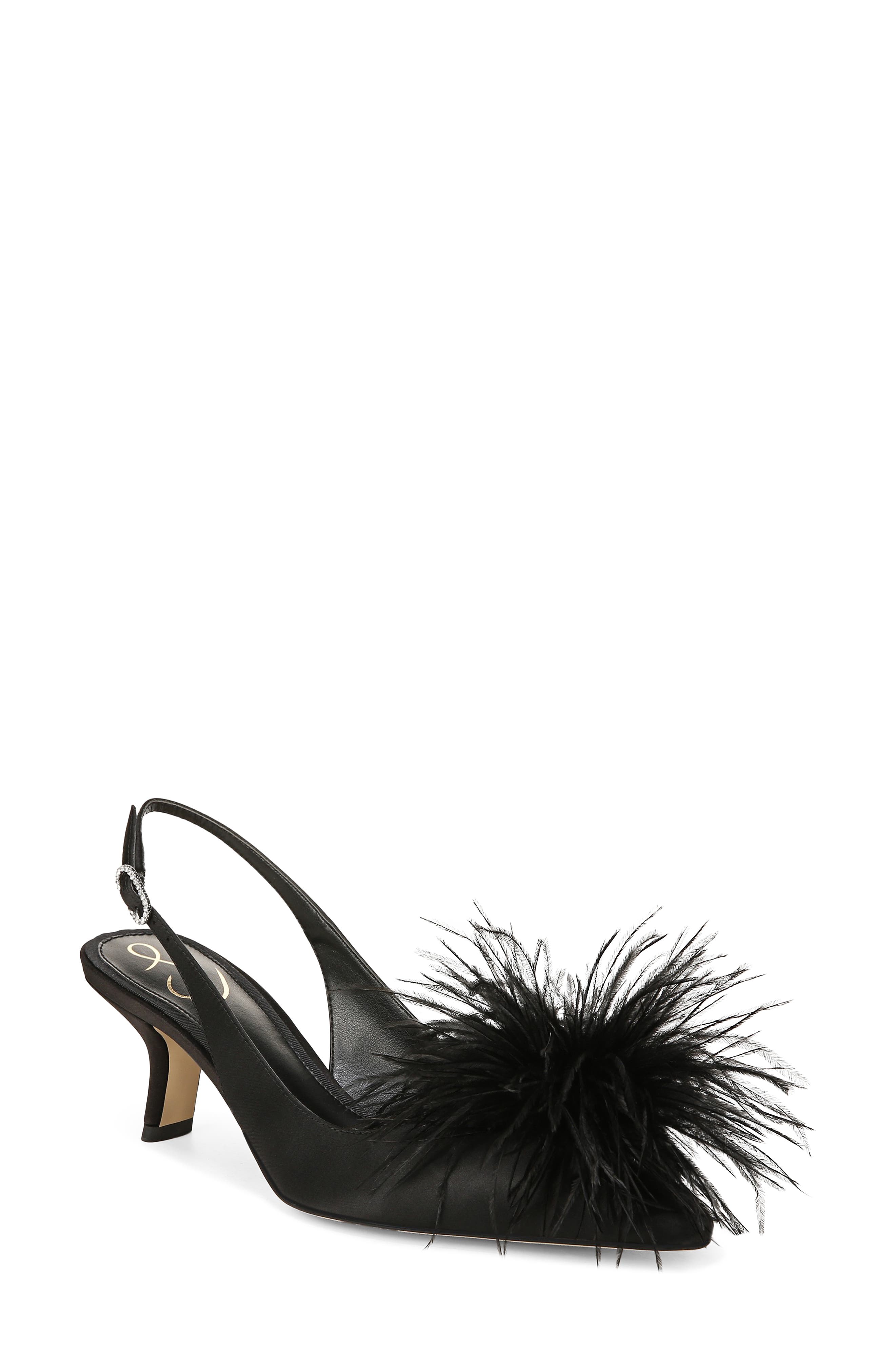 Sam Edelman Bianka Feather Slingback Pump (Women) | Nordstromrack