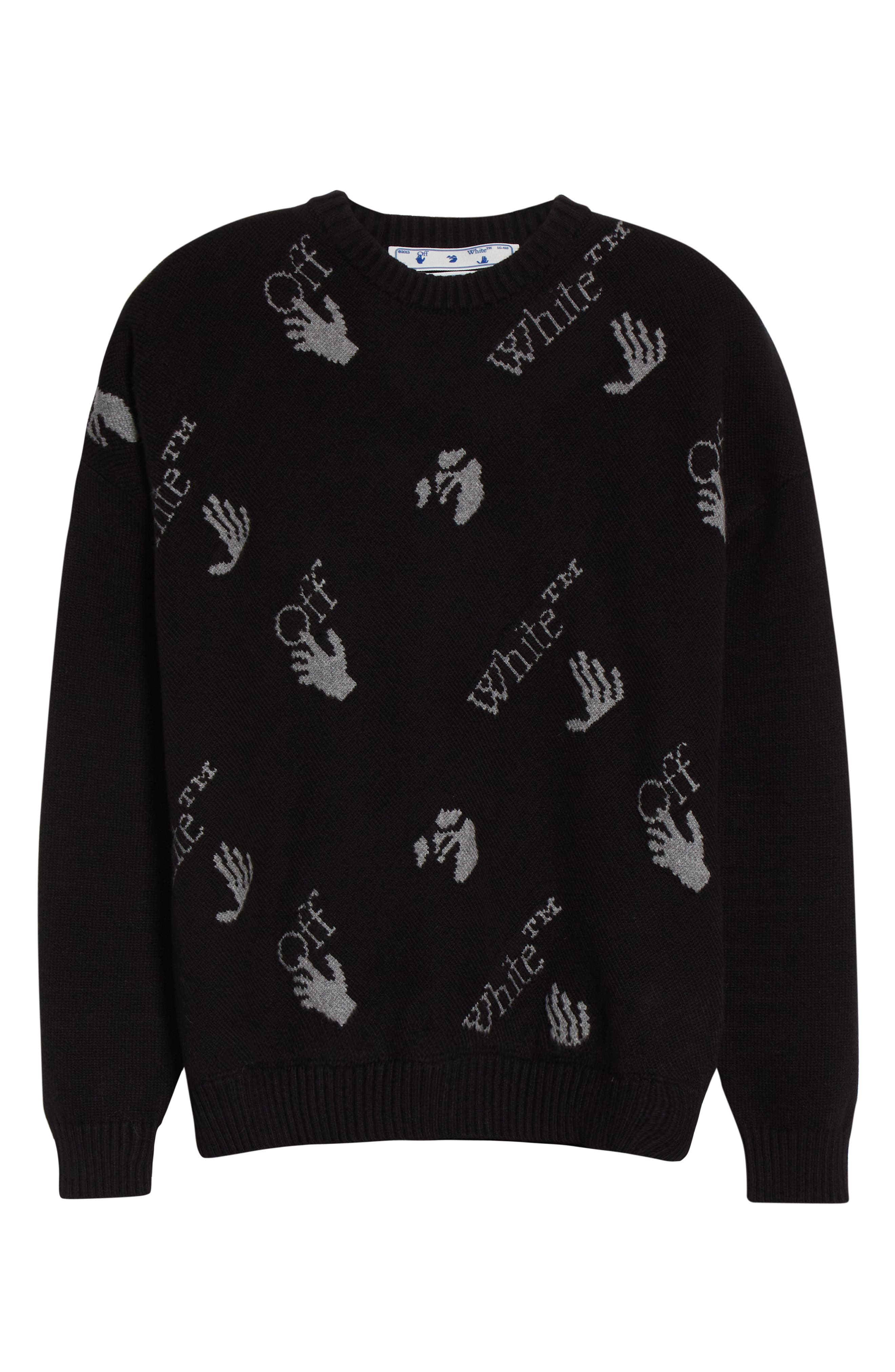 off white logo sweater