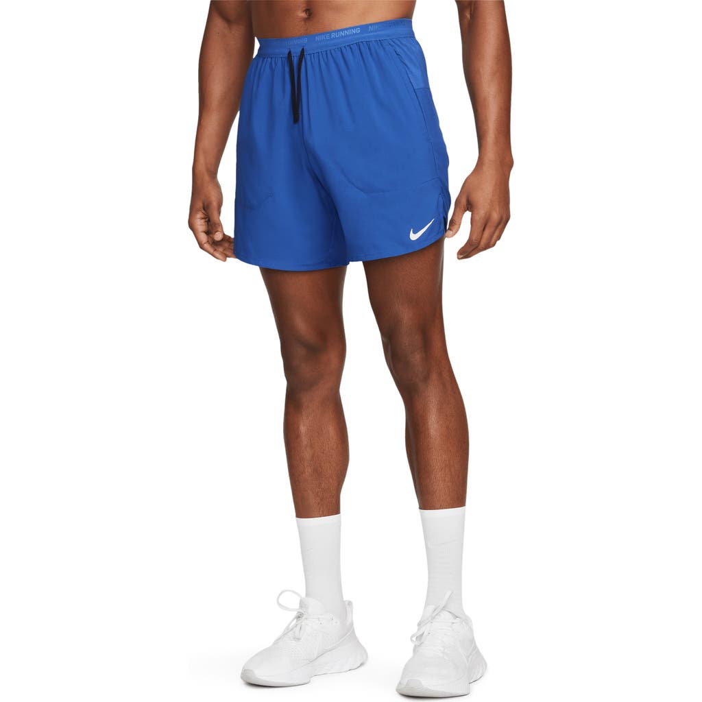 Nike Dri-fit Stride Unlined Running Shorts In Blue
