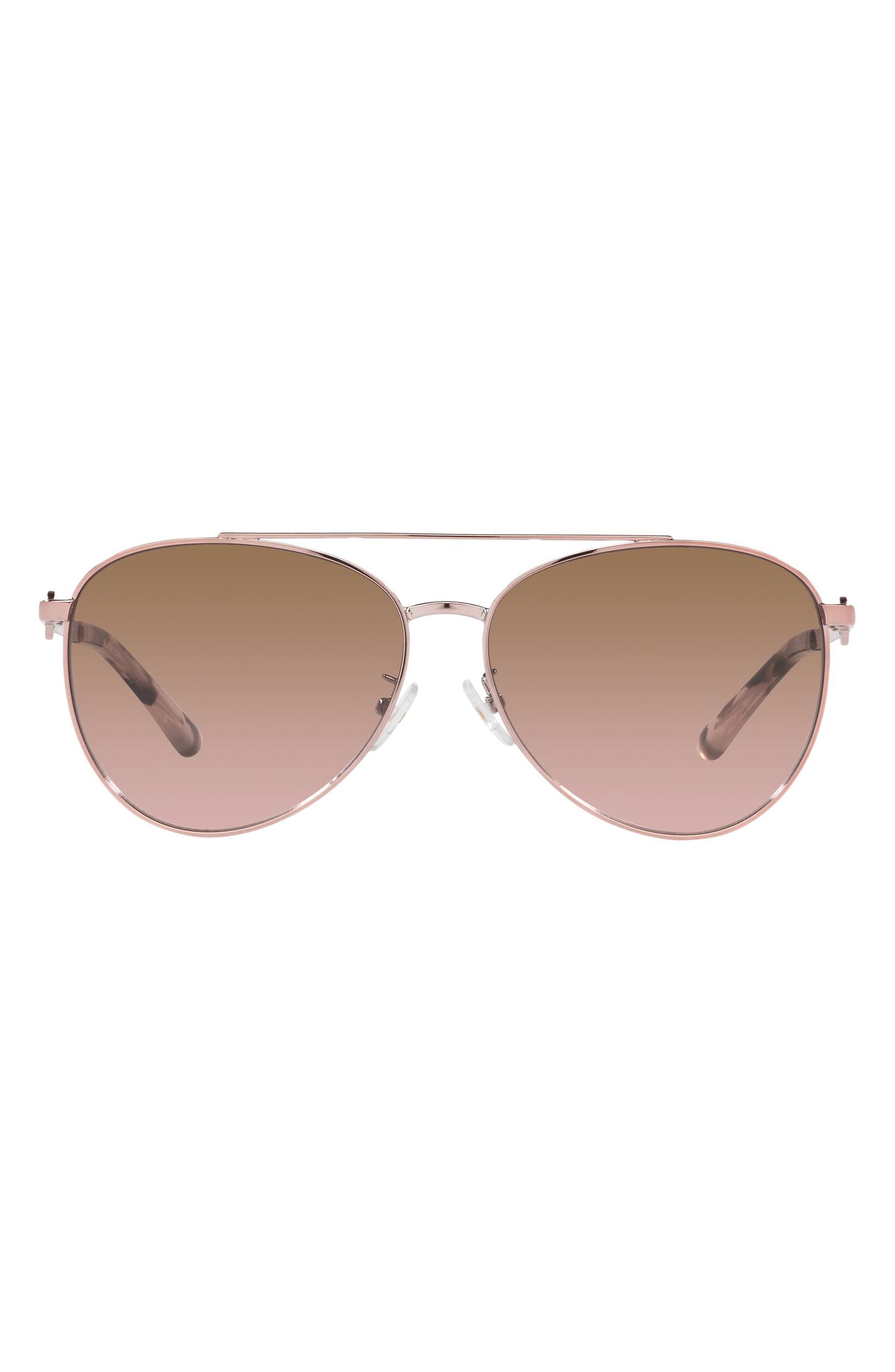 tory burch 60mm aviator sunglasses