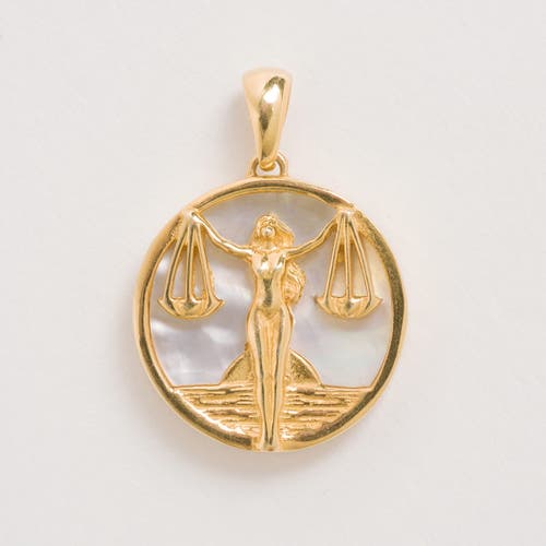 Freya Rose Zodiac Pendant In Libra