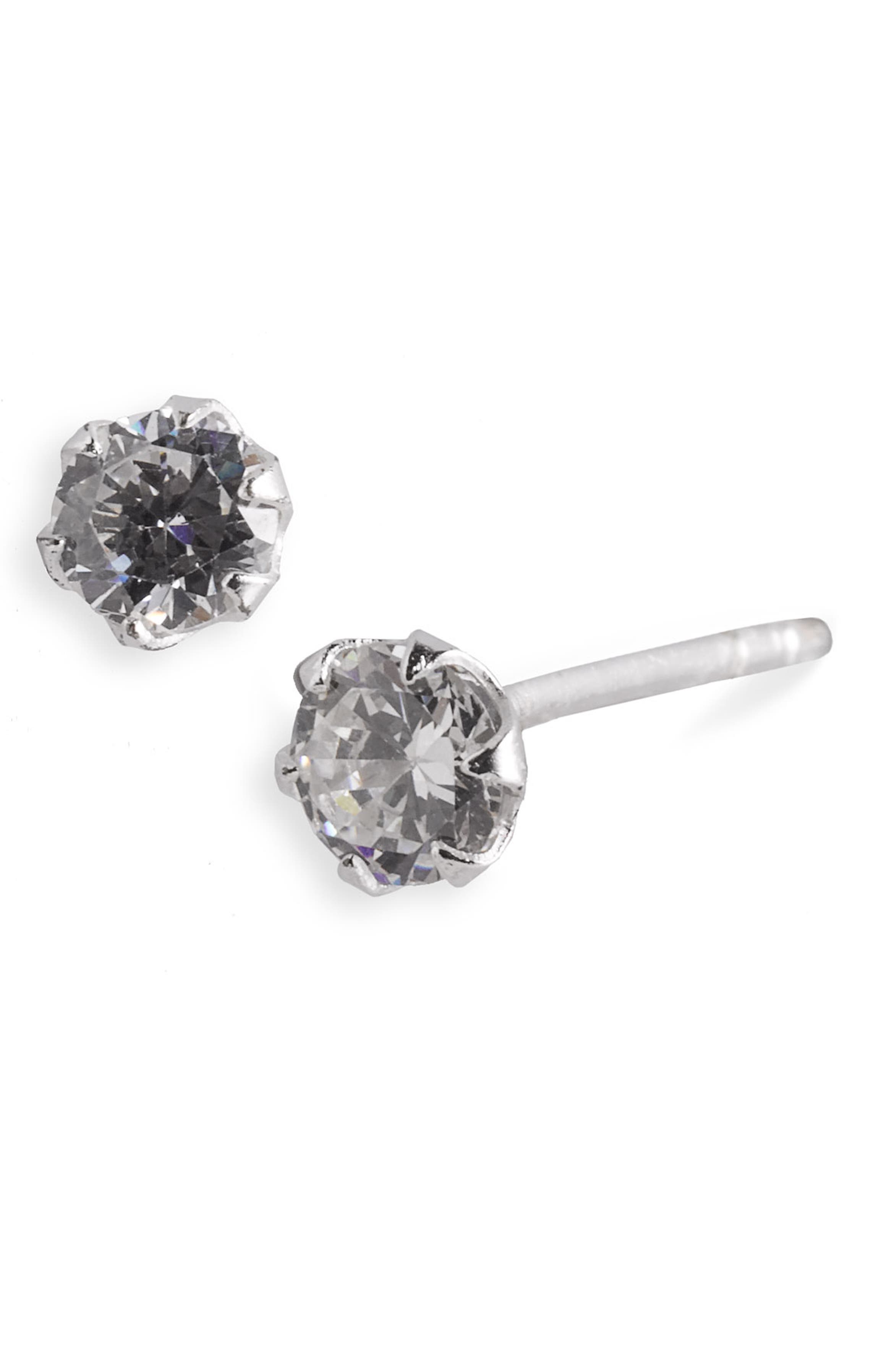 Tomas Small Cubic Zirconia & Sterling Silver Stud Earrings | Nordstrom