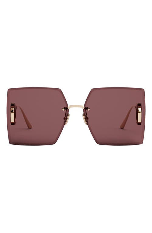 Dior 30montaigne S7u 64mm Oversize Square Sunglasses In Pink