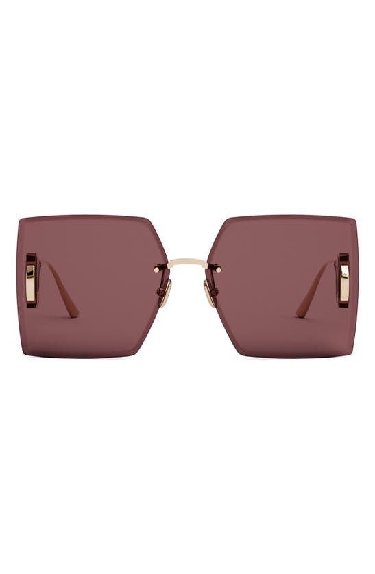 Dior 30montaigne S7u 64mm Oversize Square Sunglasses In Brown