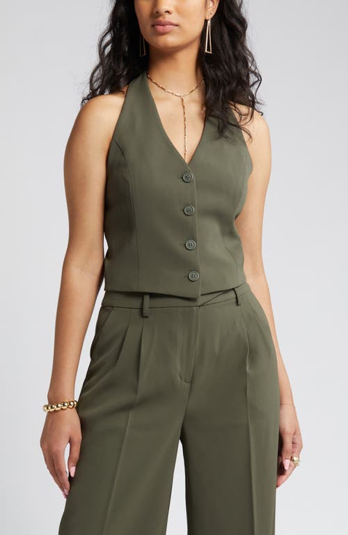 Open Edit Halter Vest at Nordstrom,