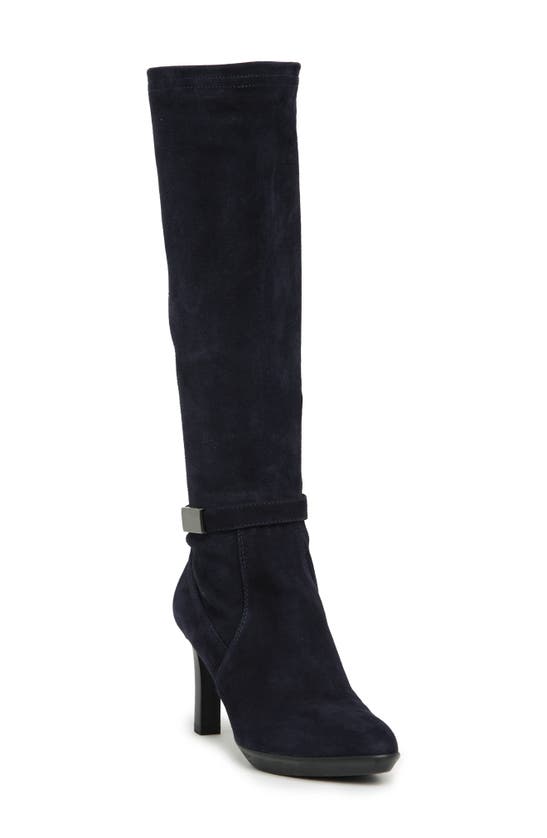 Aquatalia Romina Waterproof Tall Boot In Navy ModeSens