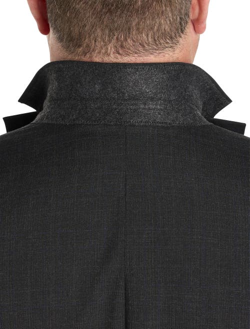 Oak Hill By Dxl Jacket Relaxer Windowpane Suit Jacket In Grey