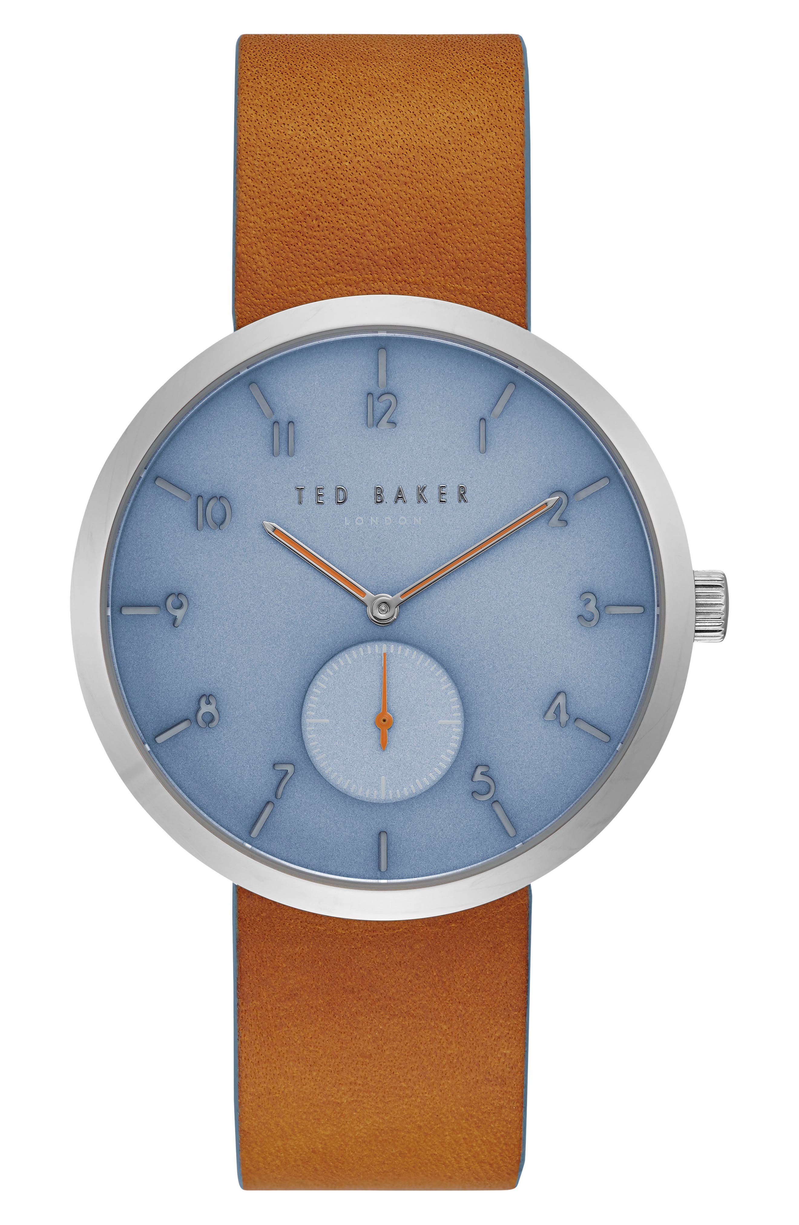 Ted Baker London Josh Leather Strap Watch, 42Mm