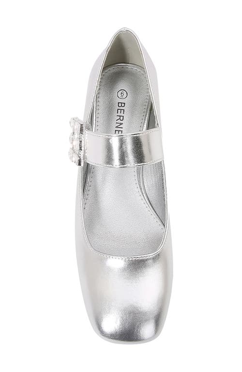 Berness Bernadette Mary Jane Pump In Silver