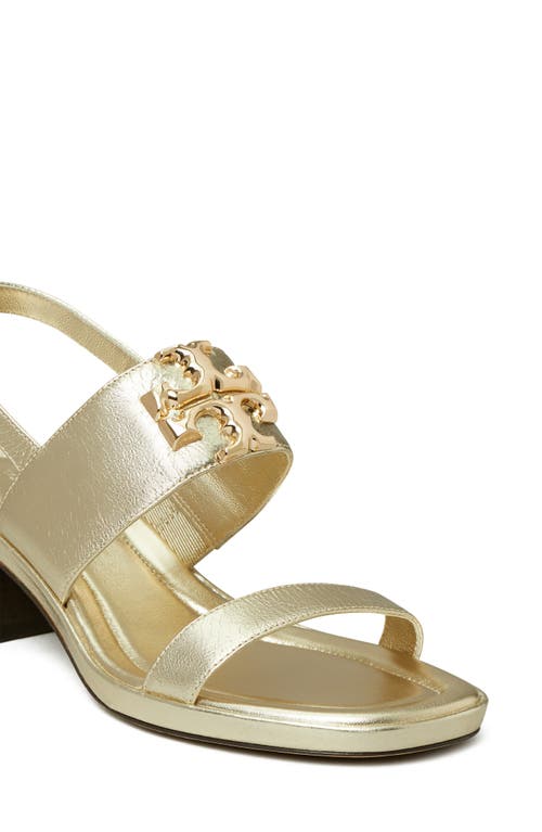 Shop Tory Burch Eleanor Slingback Sandal In Spark Gold/gold