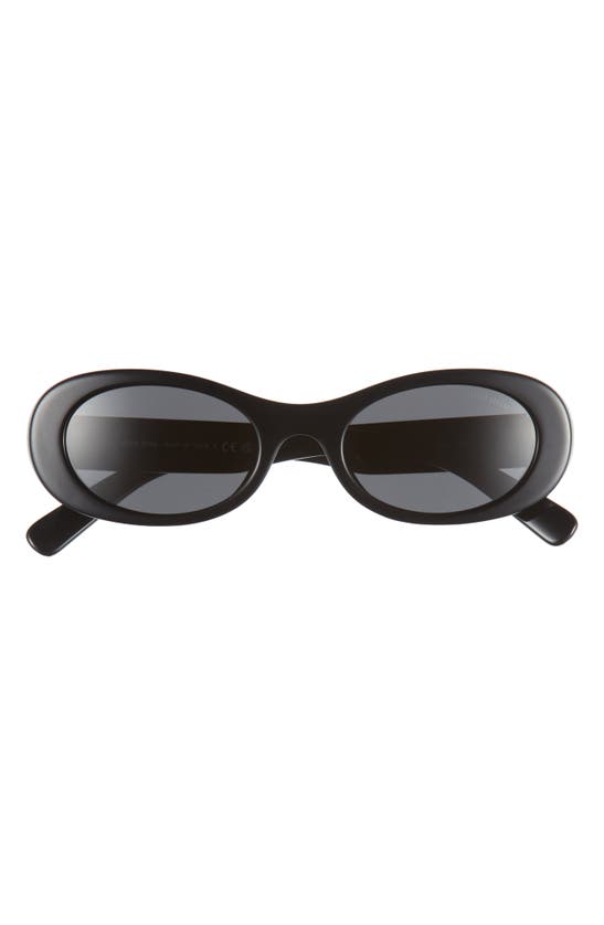 Shop Miu Miu 50mm Oval Sunglasses In Black