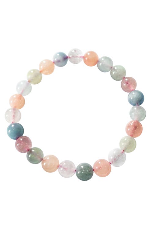 Seree Women's Pink / Purple Billie Beaded Jade Stone Bracelet - Multicolour, Pink & Purple In Pink Multi