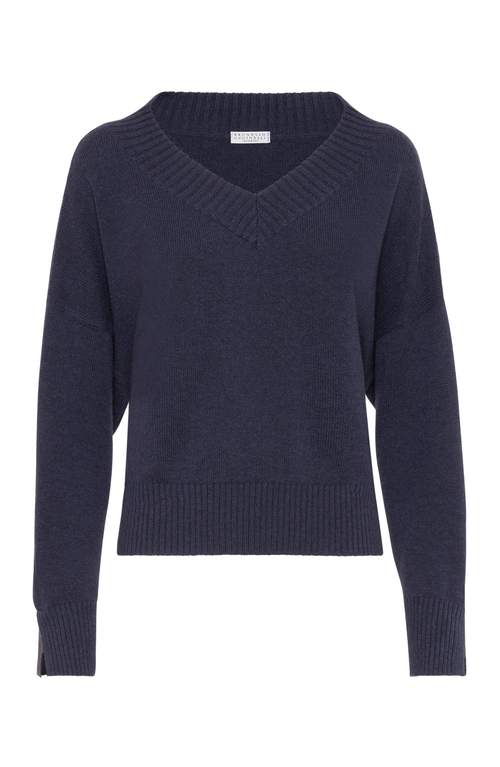 Shop Brunello Cucinelli Cashmere Sweater In Night