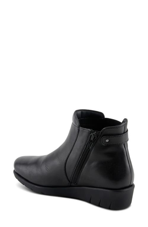 Spring Step Apso Platform Wedge Bootie In Black