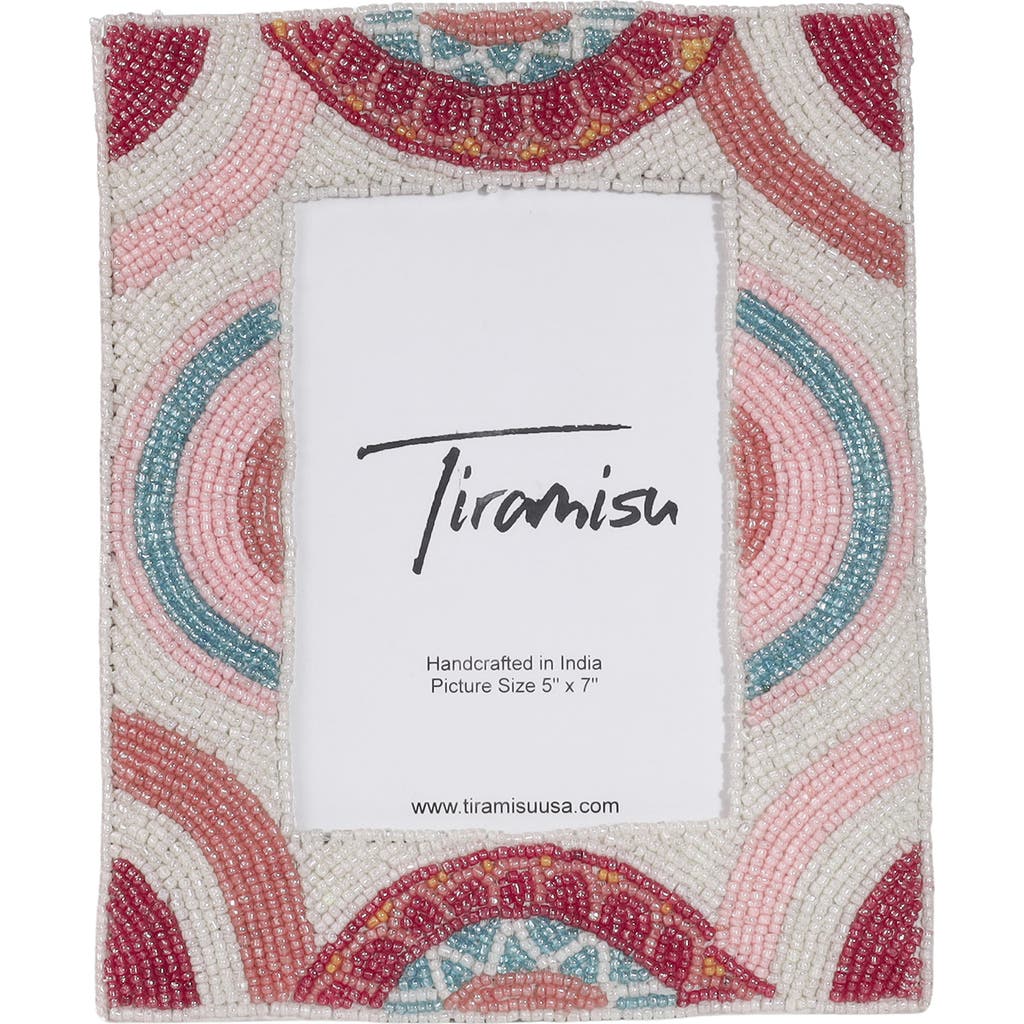 Tiramisu Vibrant Beaded Picture Frame In Multi