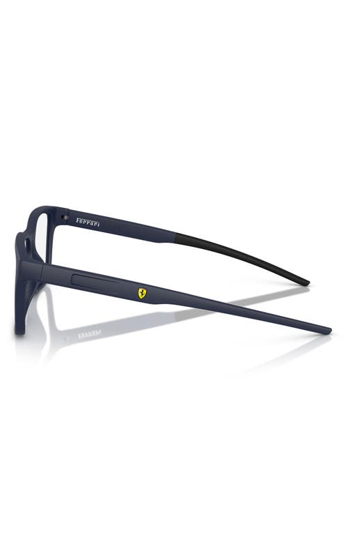 Scuderia Ferrari 56mm Square Optical Glasses In Matte Blue