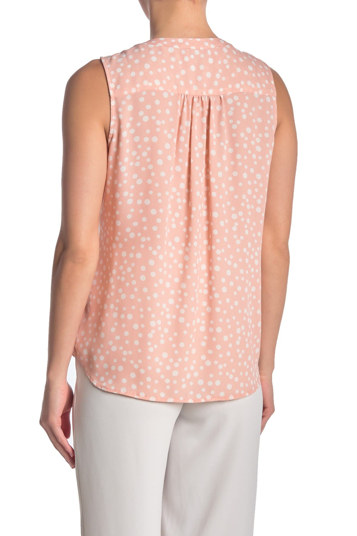 adrianna papell polka dot top