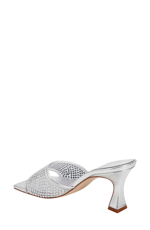 Shop Marc Fisher Ltd Delaney Slide Sandal In Silver