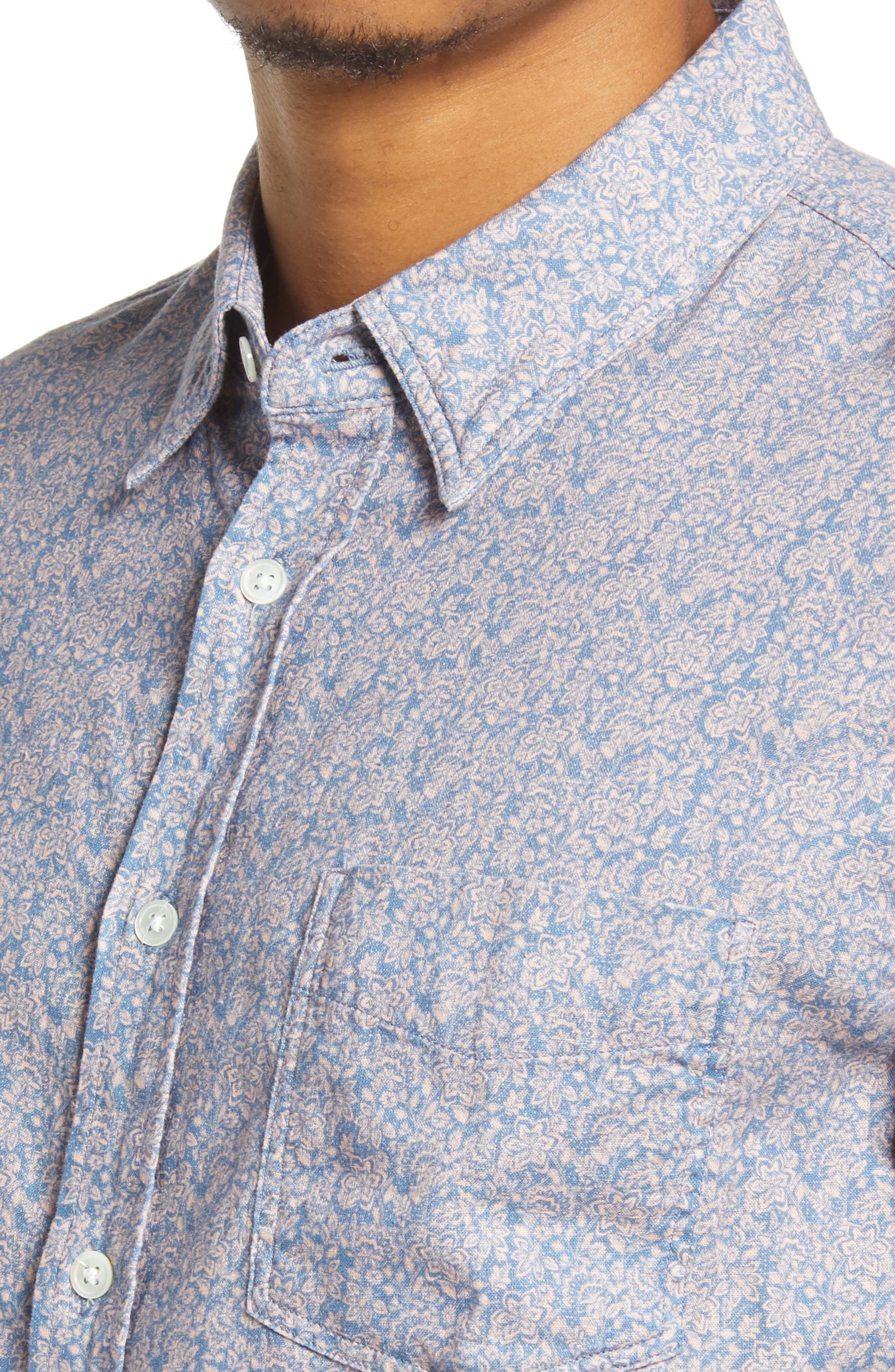 Rails Carson Floral Short Sleeve Linen 