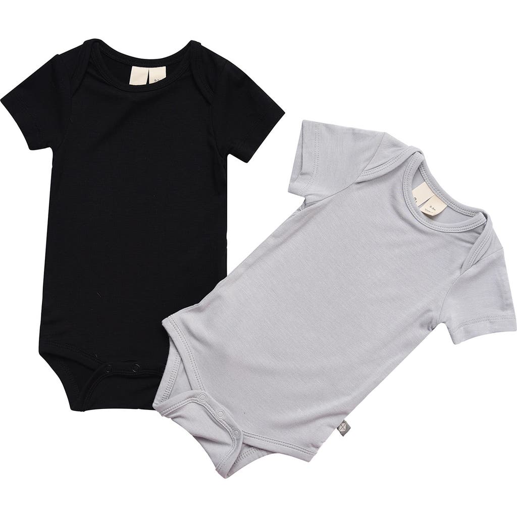 Kyte Baby Assorted 2-pack Bodysuits In Midnight/storm