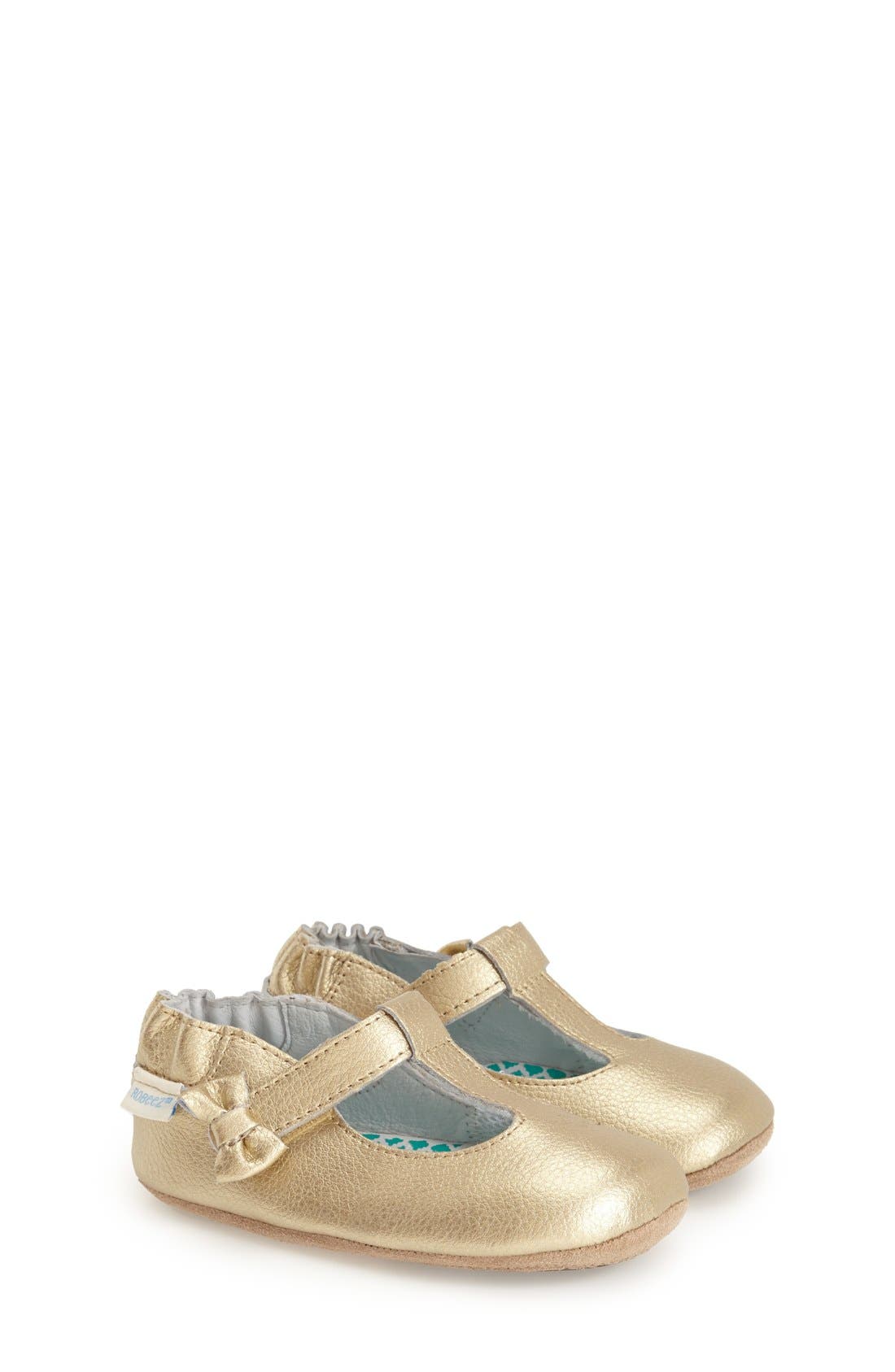 Robeez® 'Mini Shoez Glamour Grace' TStrap Mary Jane (Baby & Walker