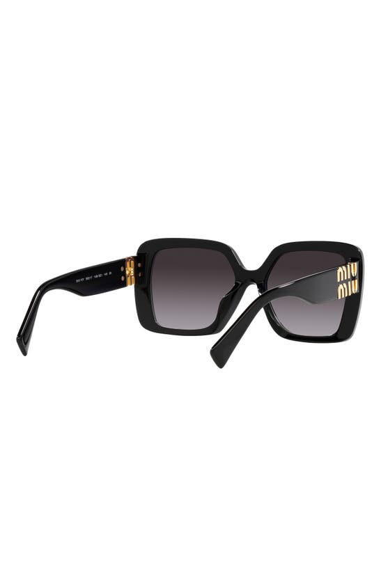 Shop Miu Miu 56mm Gradient Irregular Sunglasses In Black