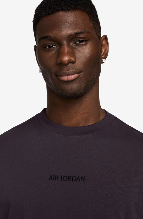 Shop Jordan Air  85 Embroidered T-shirt In Off Noir/off Noir