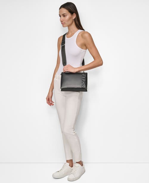 Dkny Tinsley Crossbody In Black/silver