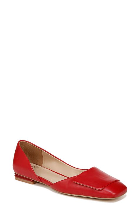 Sanuk, Shoes, Sanuk Katlash Pointed Toe Flats Burgundy Red Canvas Size 8