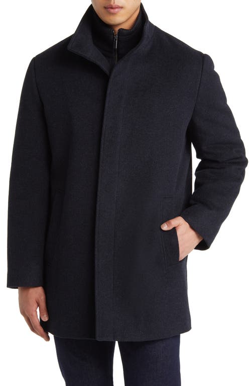 Mont Royal Insulated Wool & Cashmere Jacket with Bib in Navy Melange