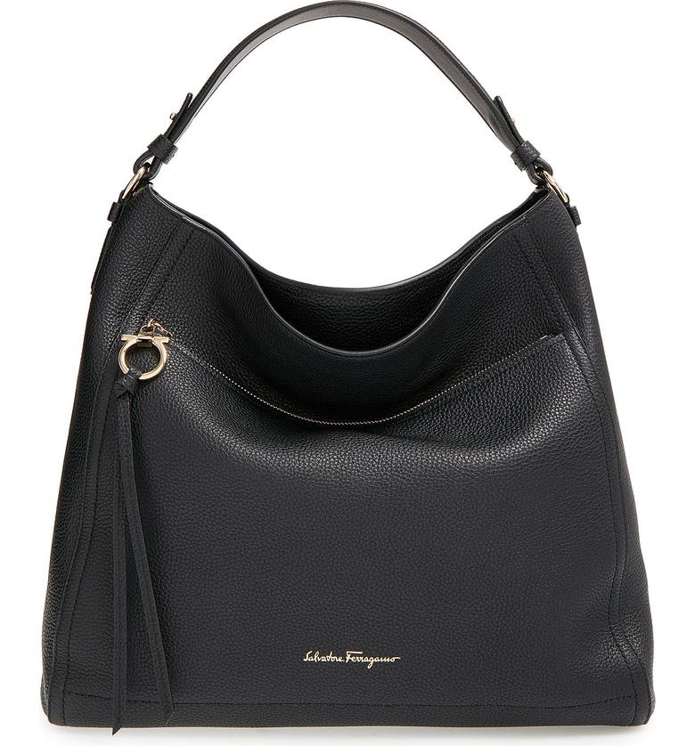 Salvatore Ferragamo Pebbled Leather Hobo | Nordstrom