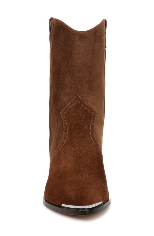 Shop Veronica Beard Cody Pointed Toe Western Boot In Cedar