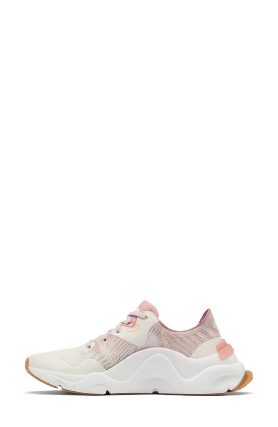 Sorel Kinetic Rnegd Float Sneaker In Chalk Eraser Pink